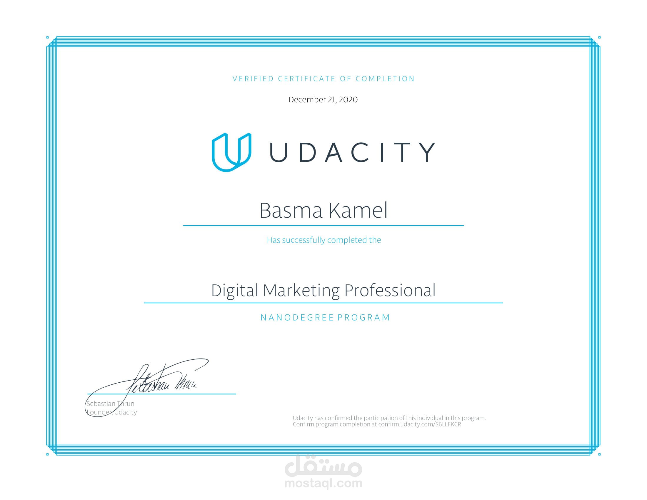 Udacity certified