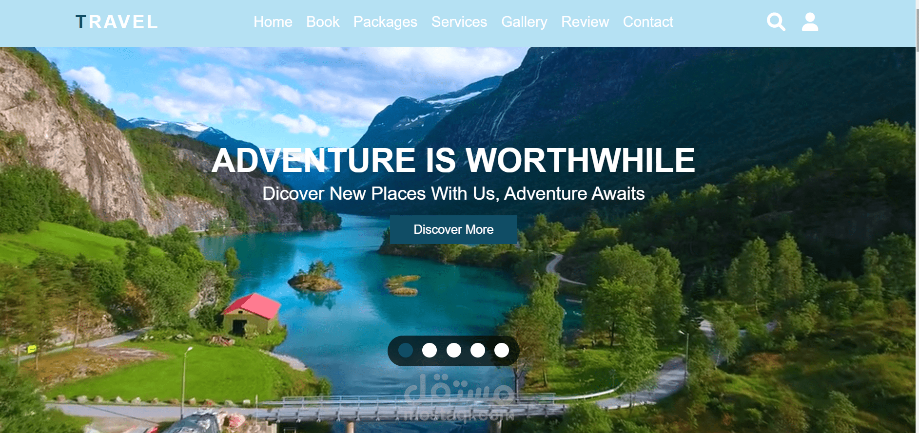 landing page