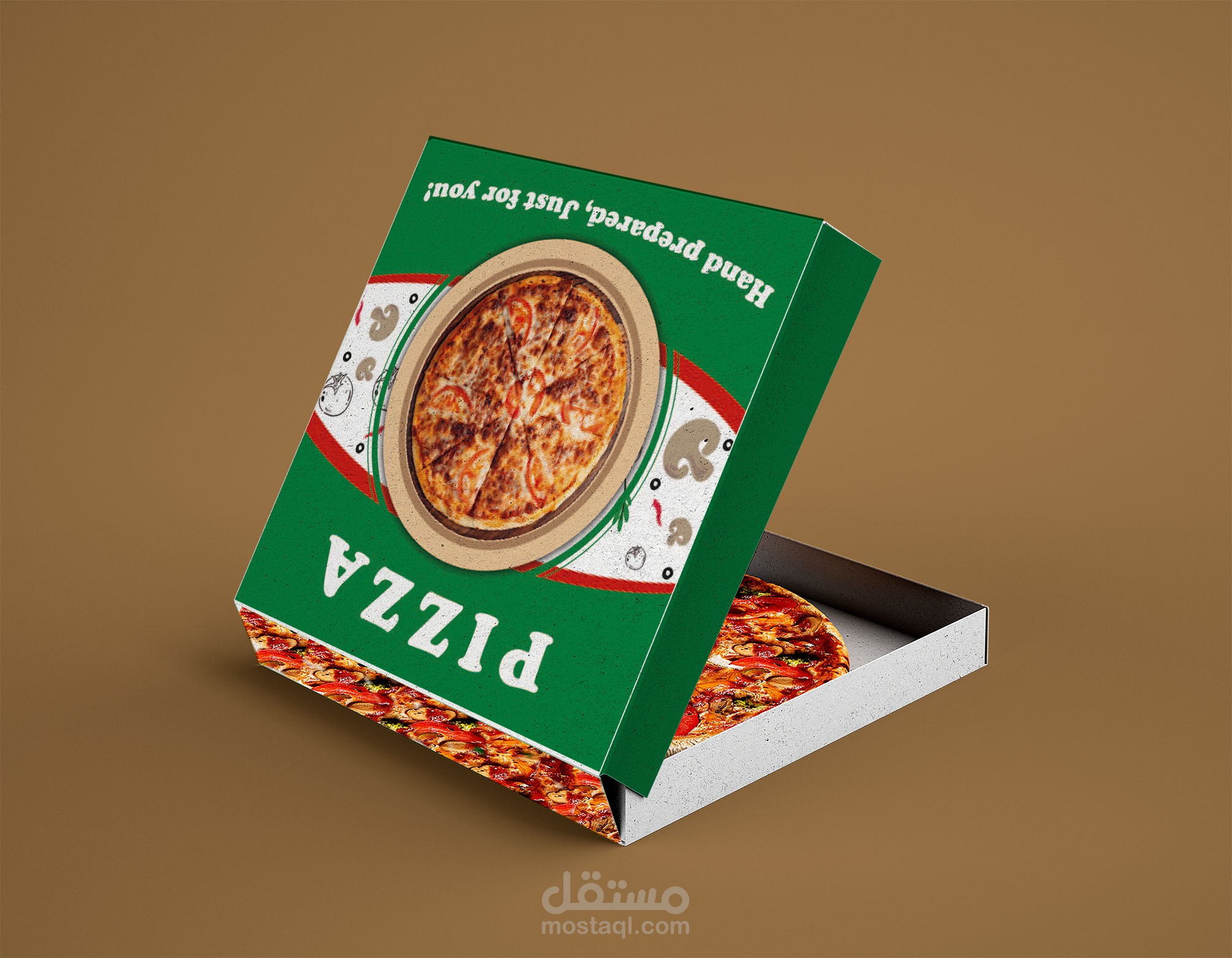 تصميم علبة بيتزا