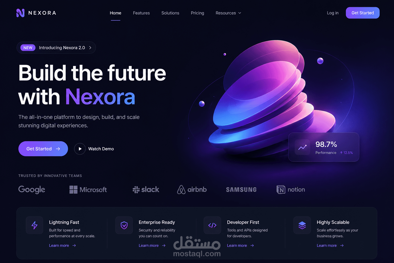 تصميم وتطوير مواقع إلكترونية وصفحات هبوط (Landing Pages) عالية التحويل
