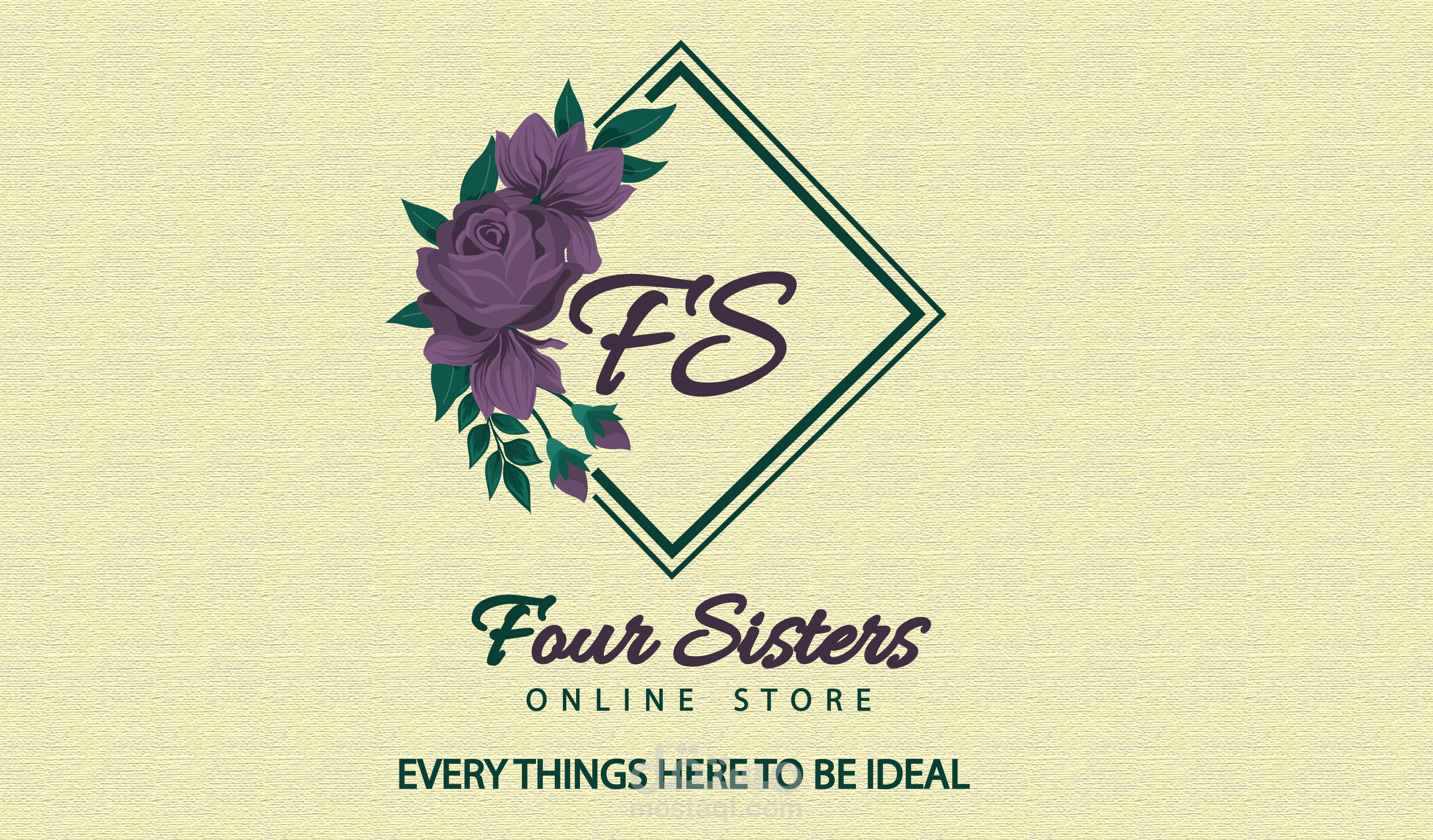 تصميم شعار(لوجو) احترافي وجذابFour Sisters