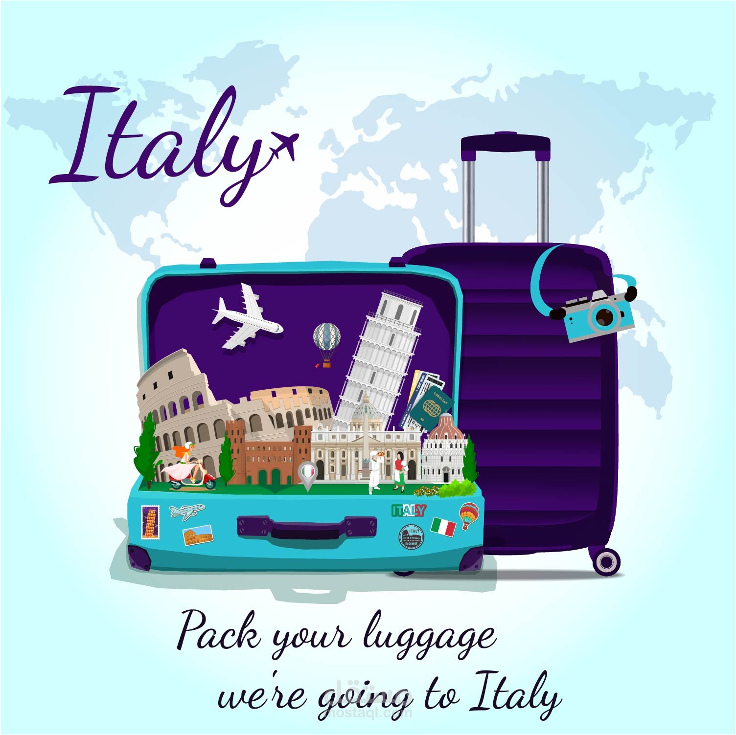 تصميم بنر لموقع سفر