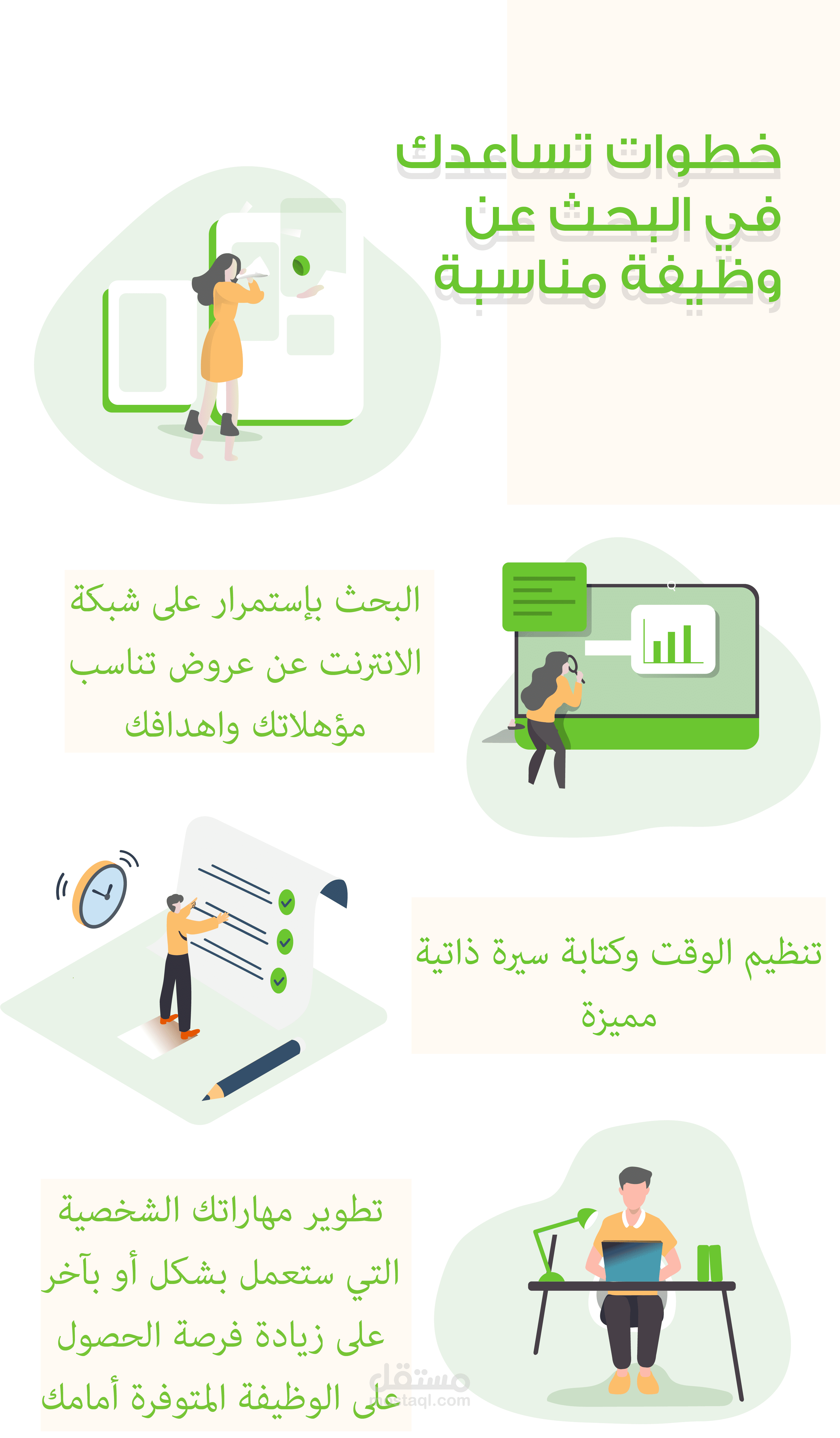 looking for jobs info graphic