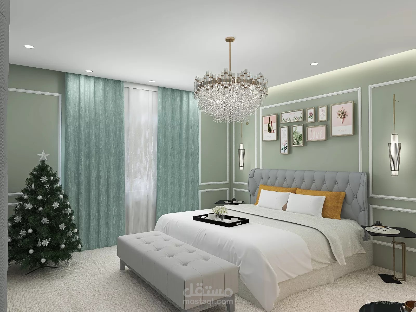 تصميم غرفة نوم رئيسية