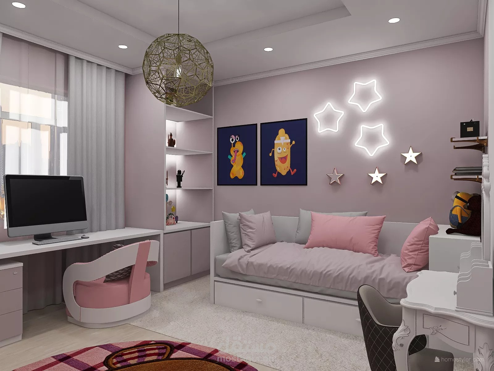 تصميم غرفة بنت