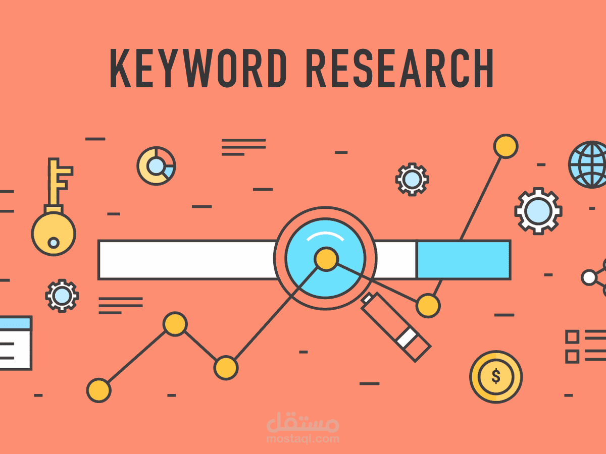 بحث كلمات مفتاحية لموقع دهانات keyword research