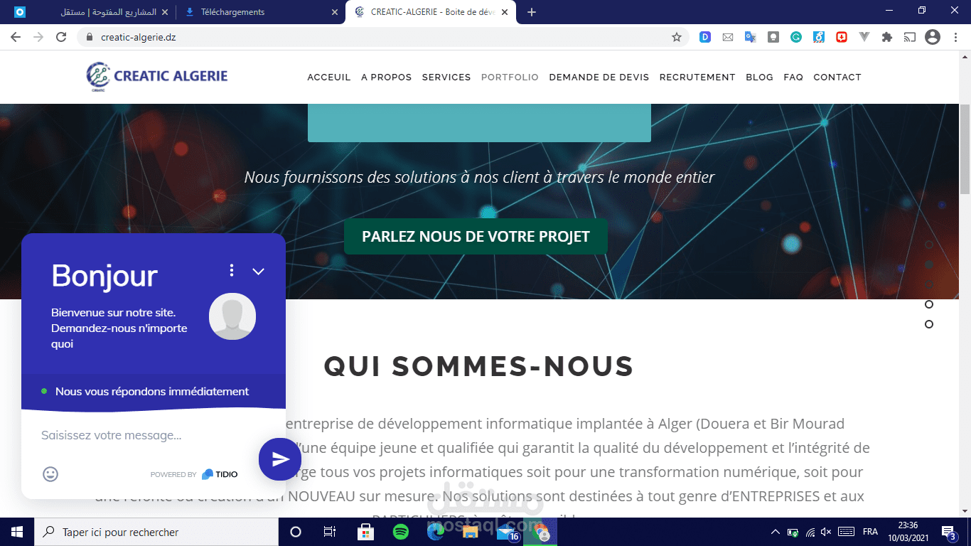 انشاء مواقع على منصة WordPress