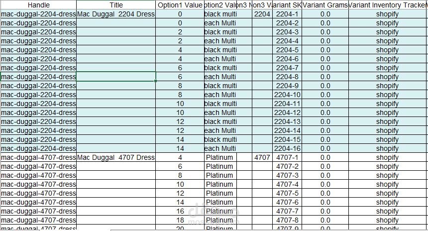إدخال منتجات خاصة بالعمل على شوبيفاى
