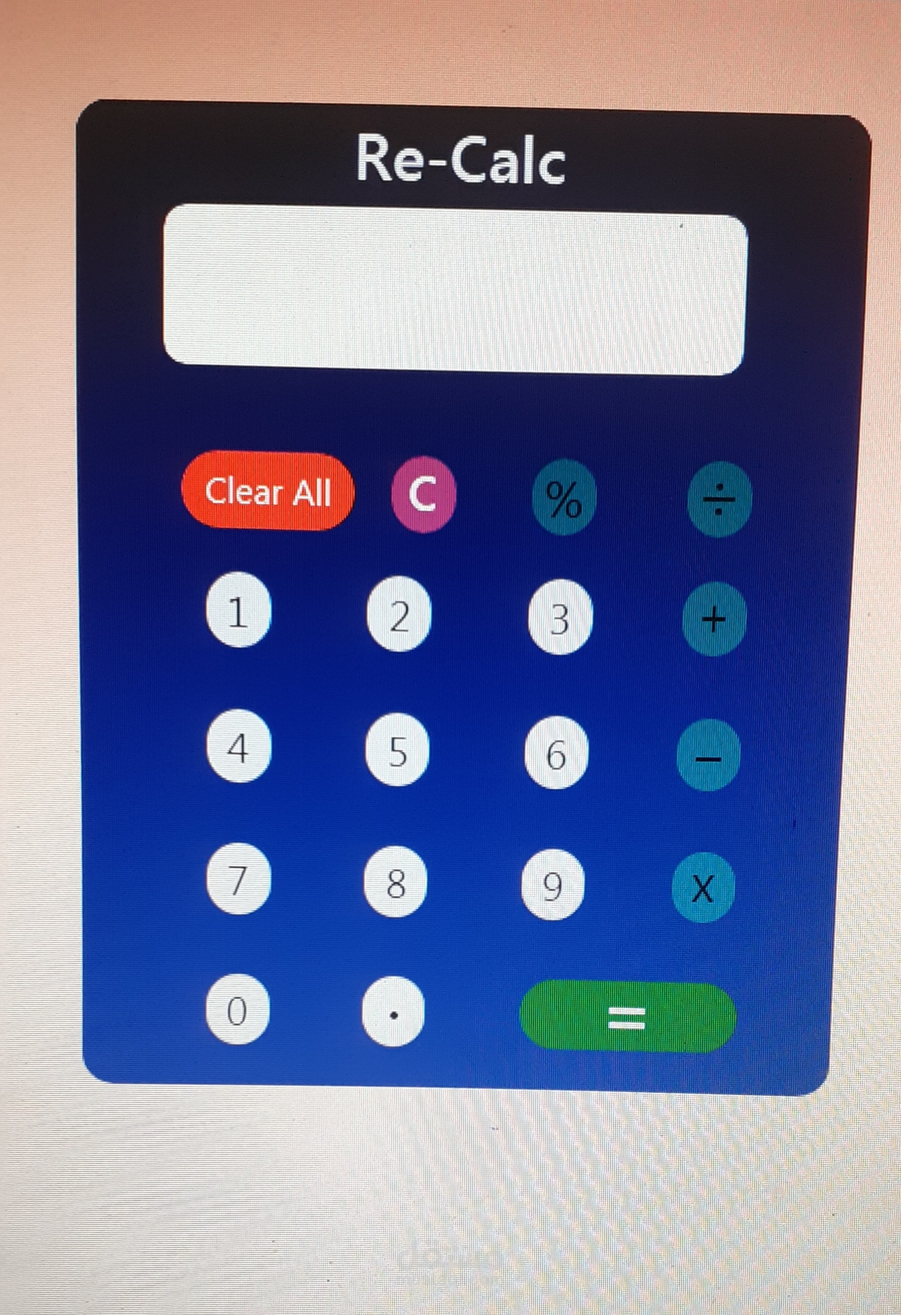 calculator with javascript
