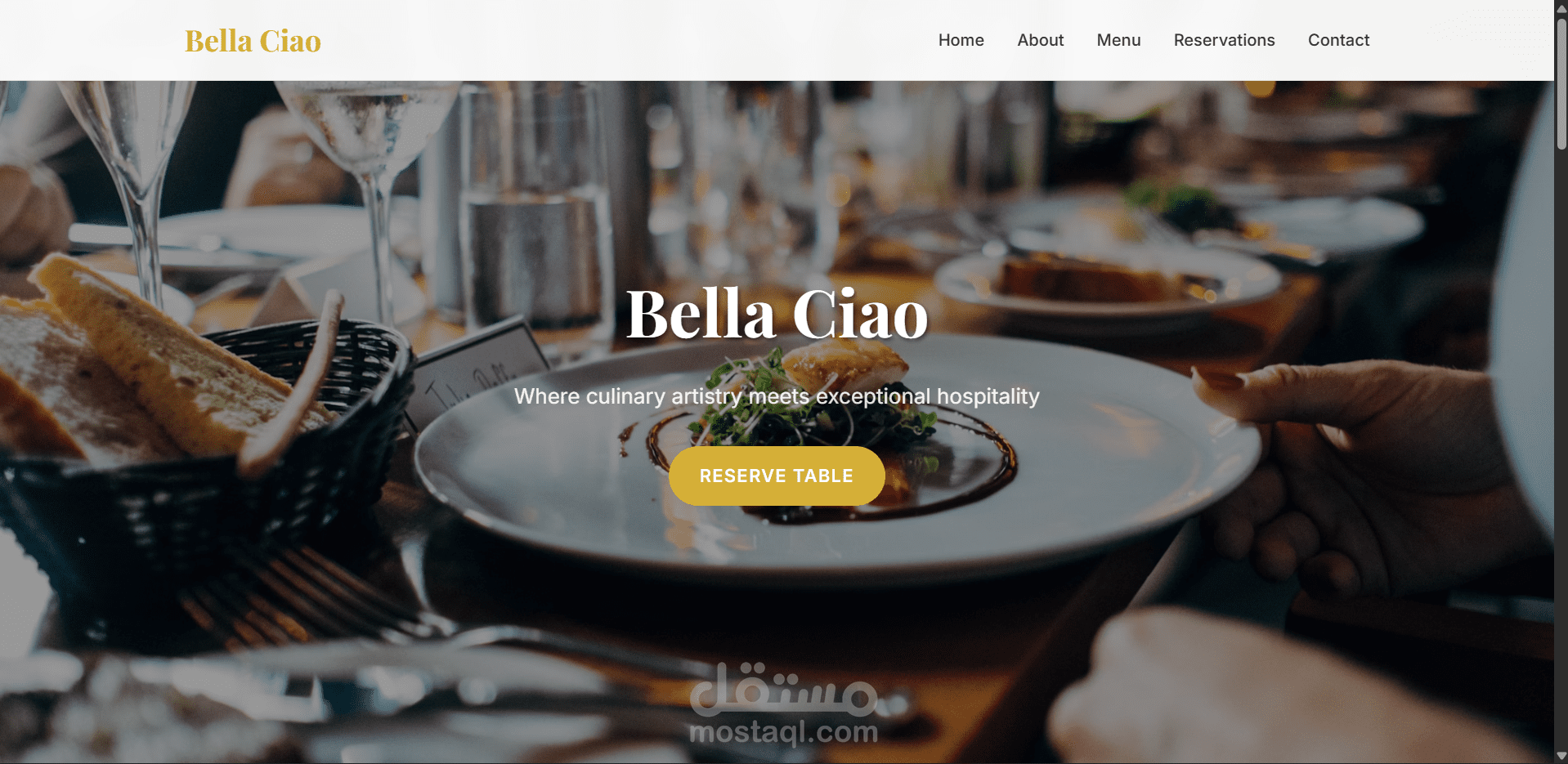 Bella Ciao (Landing Page)