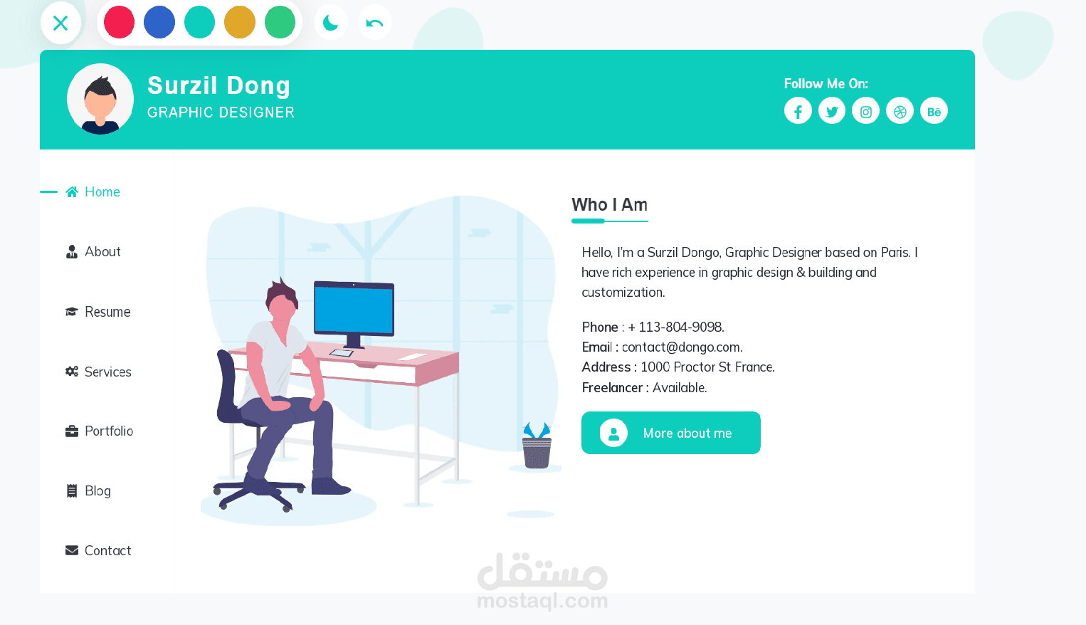 Portfolio Card App
