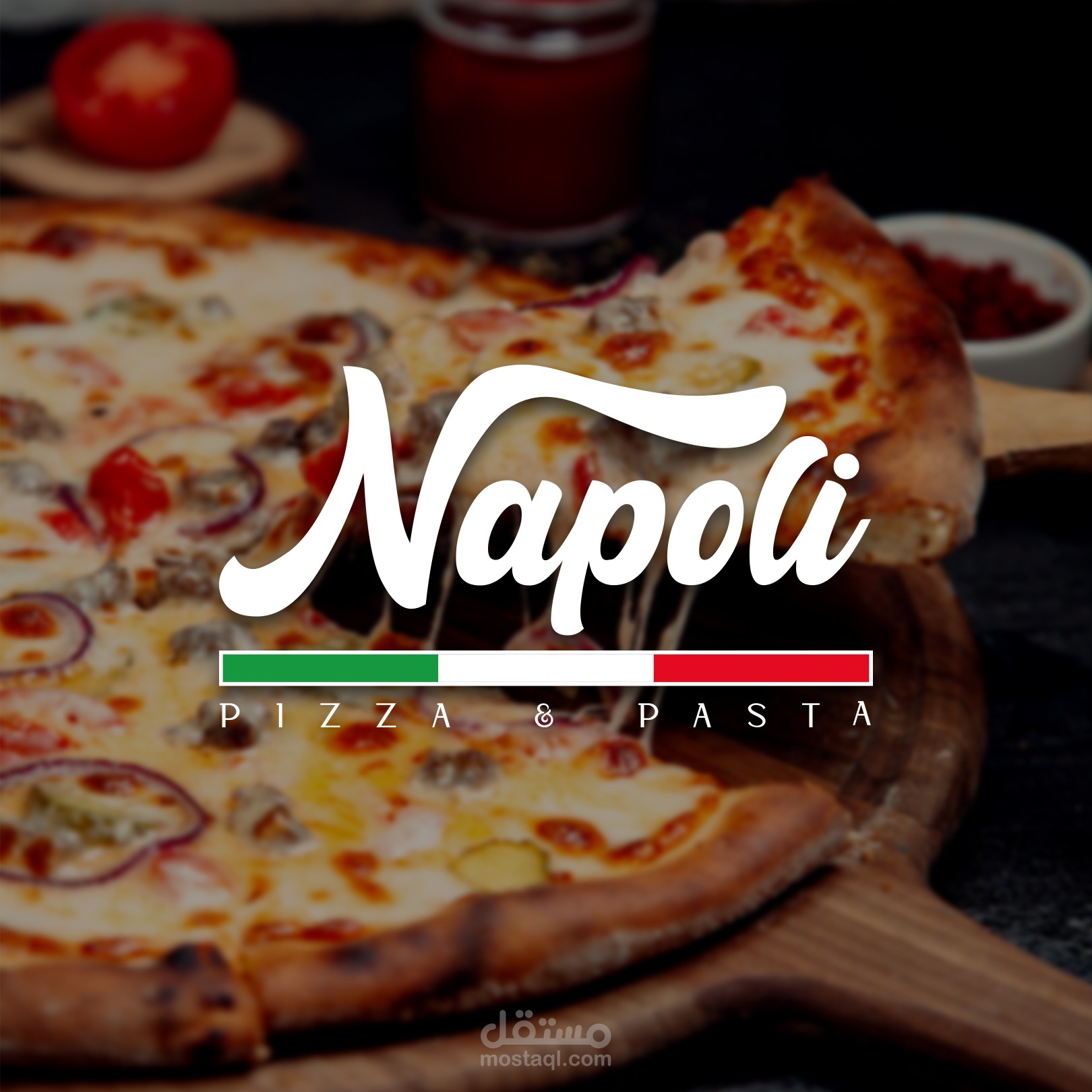 Napoli – تصميم الهوية البصرية لمطعم بيتزا