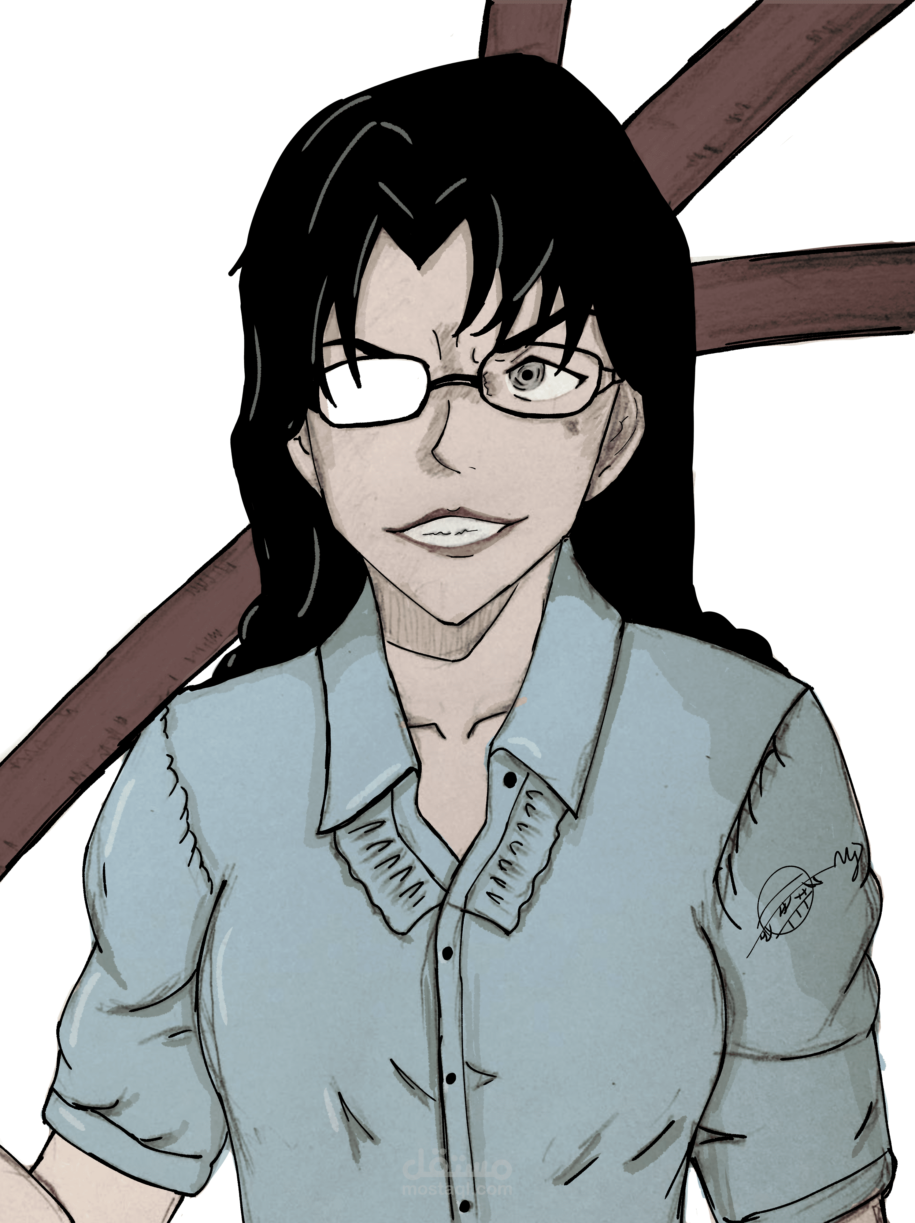 استاذة شريرة من انمي المحقق كونان