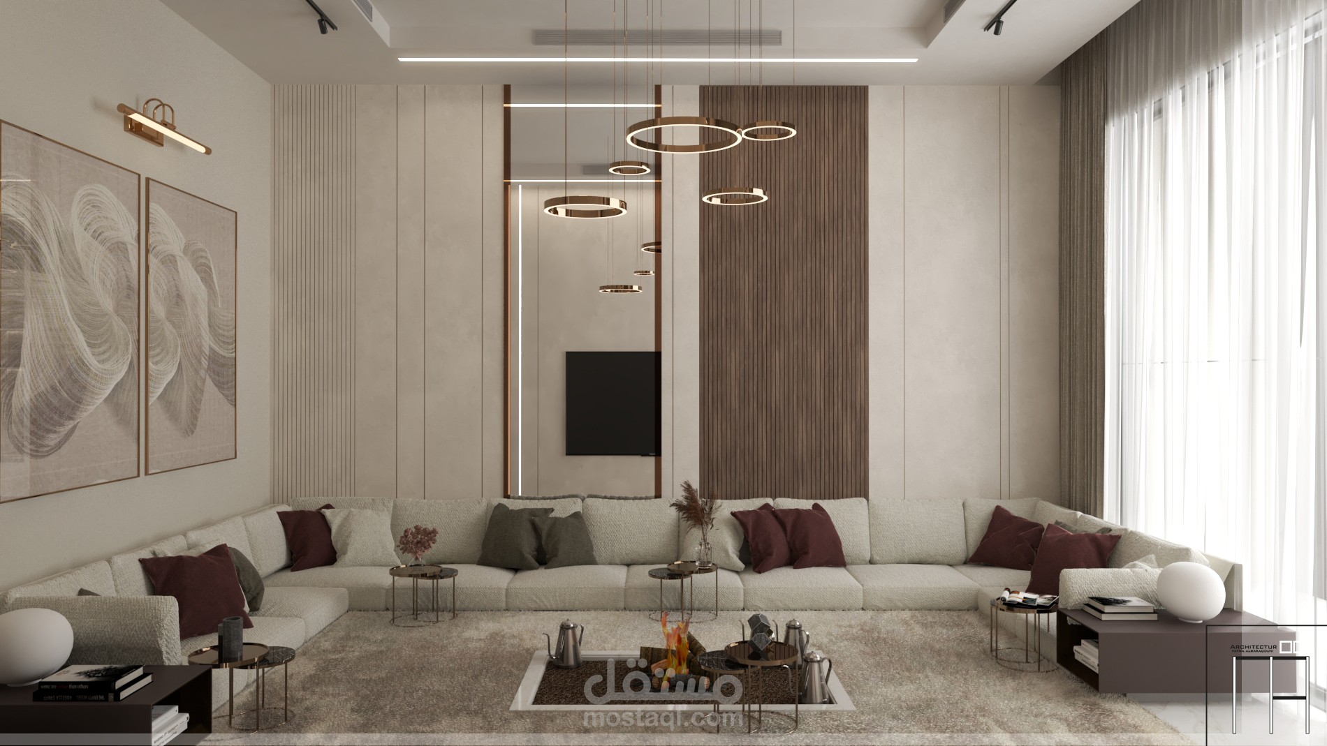 تصميم مشب على النظام العصري الحديث