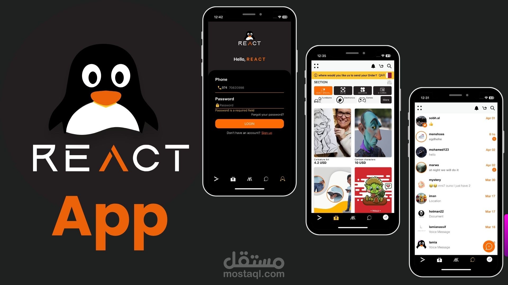 React Global Mobile Application