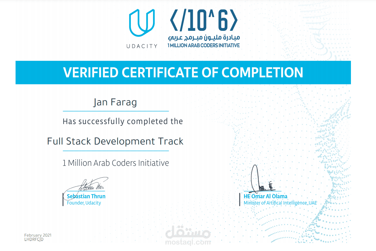 Full-Stack 1Million Arab Initiative