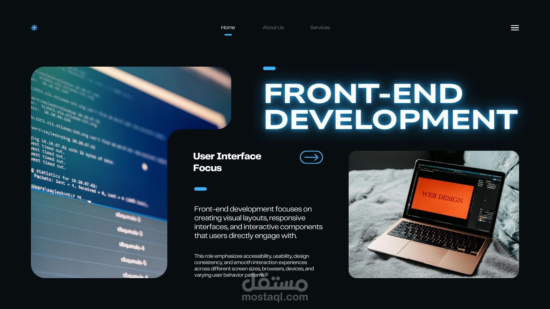 تطوير واجهات أمامية باستخدام React باحترافية