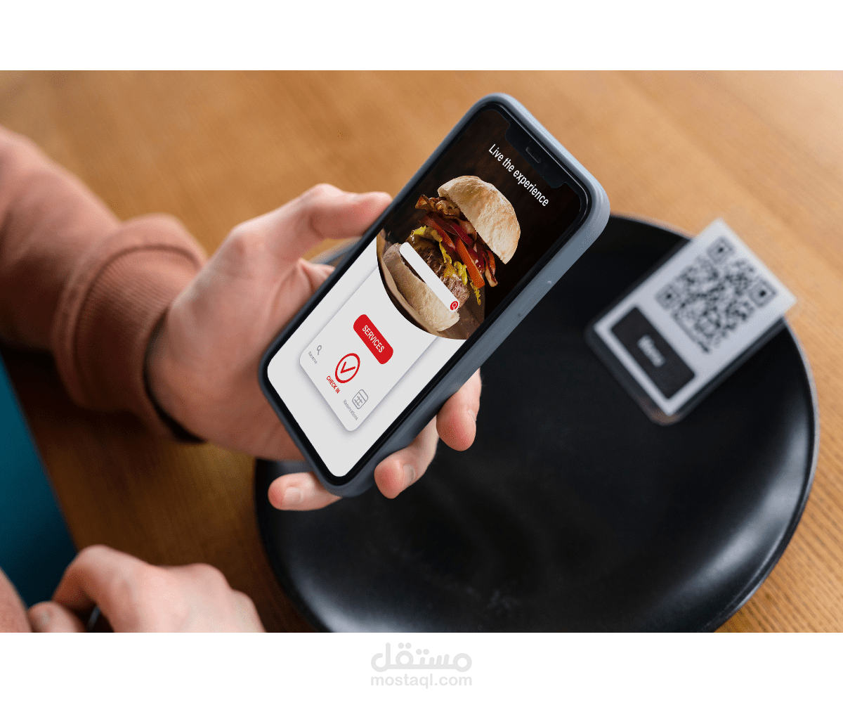 عمل و تصميم منيو باركود للمطاعم و المقاهي