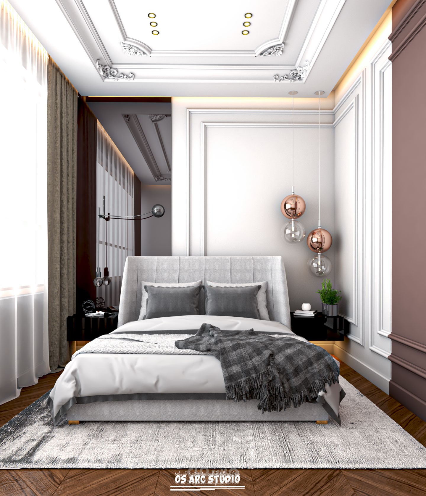 تصميم غرفة نوم صغرة المساحة ب التجمع الخامس (مصر)