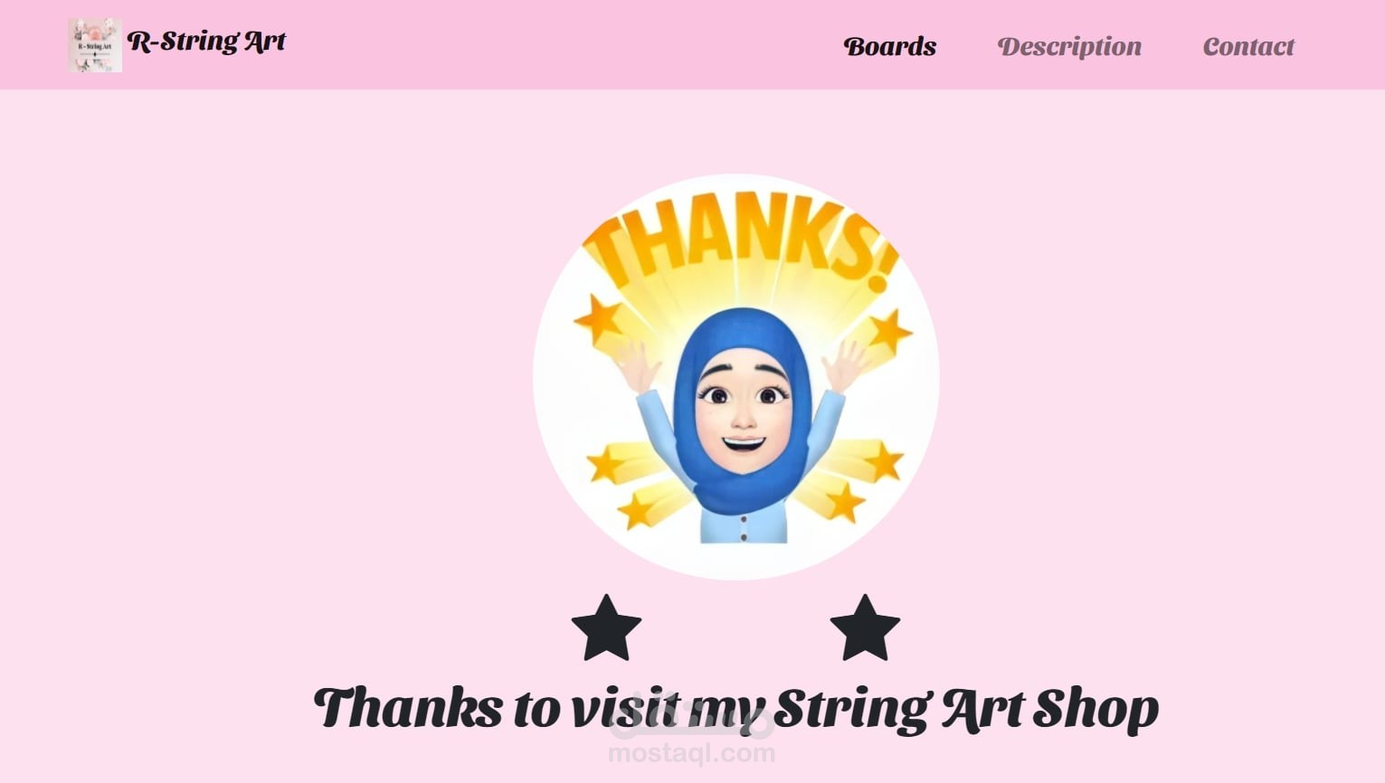 Front-end web for Shop صفحة ويب لعرض منتجات متجر وتوصيفه