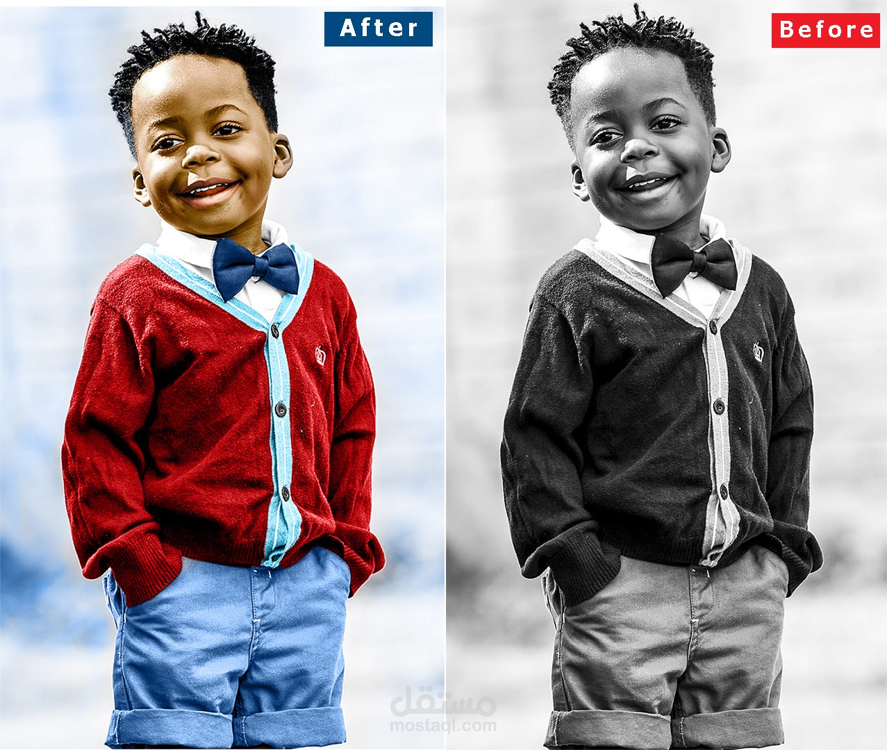 إعادة تلوين وإصلاح الصور التالفة