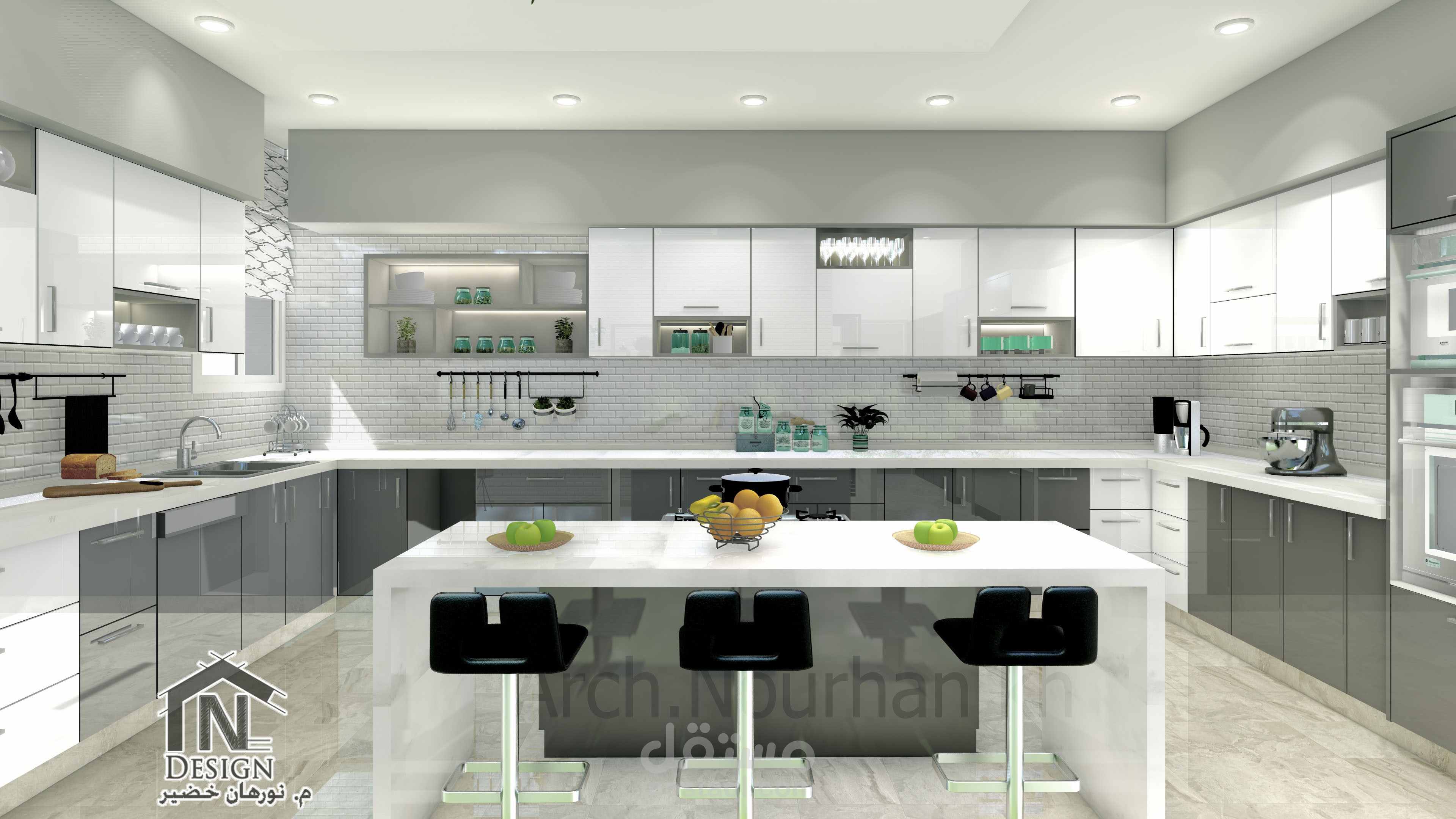 تصميم_داخلي_مودرن interior design for kitchen