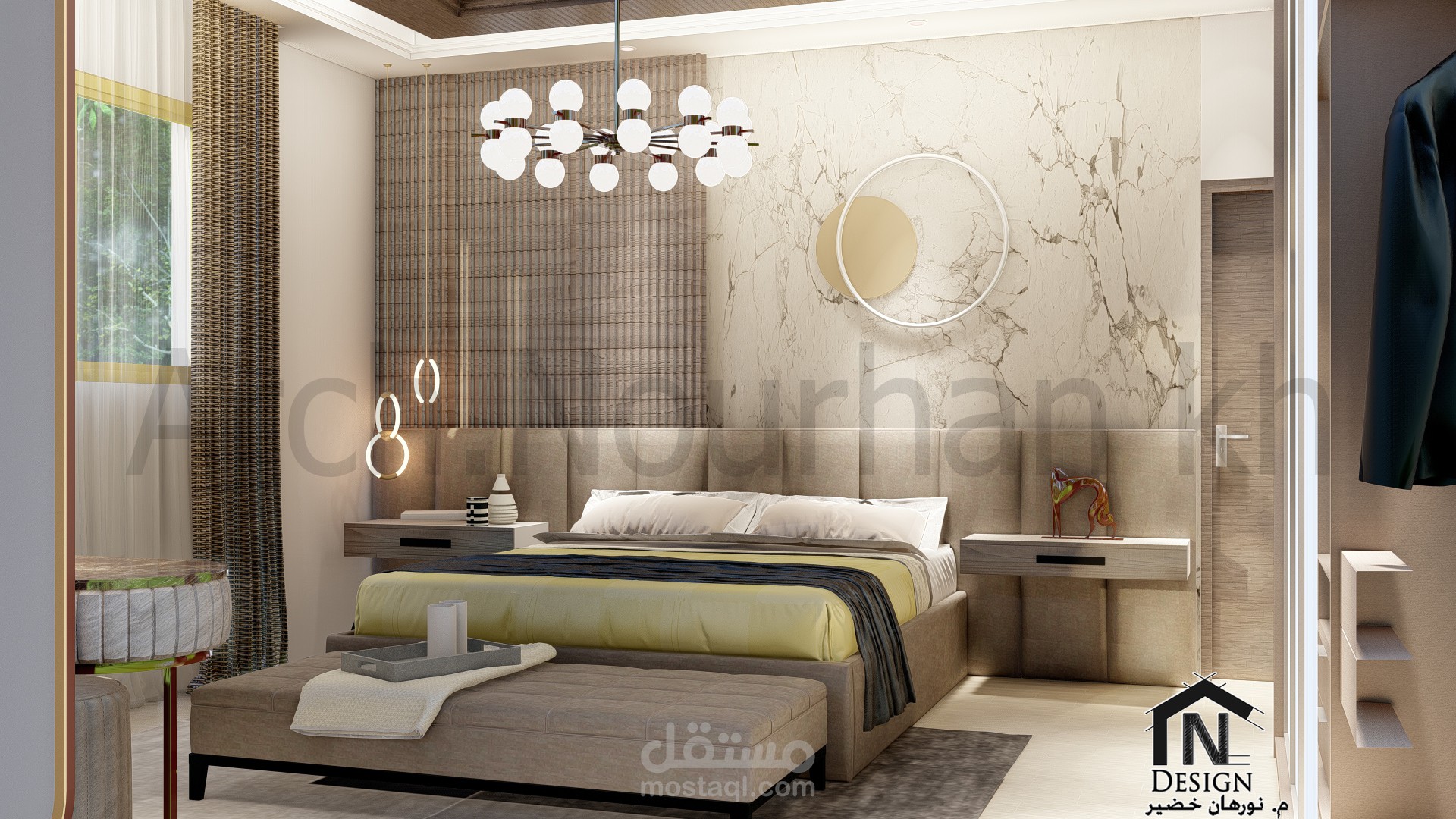تصميم غرفة نوم, interior design