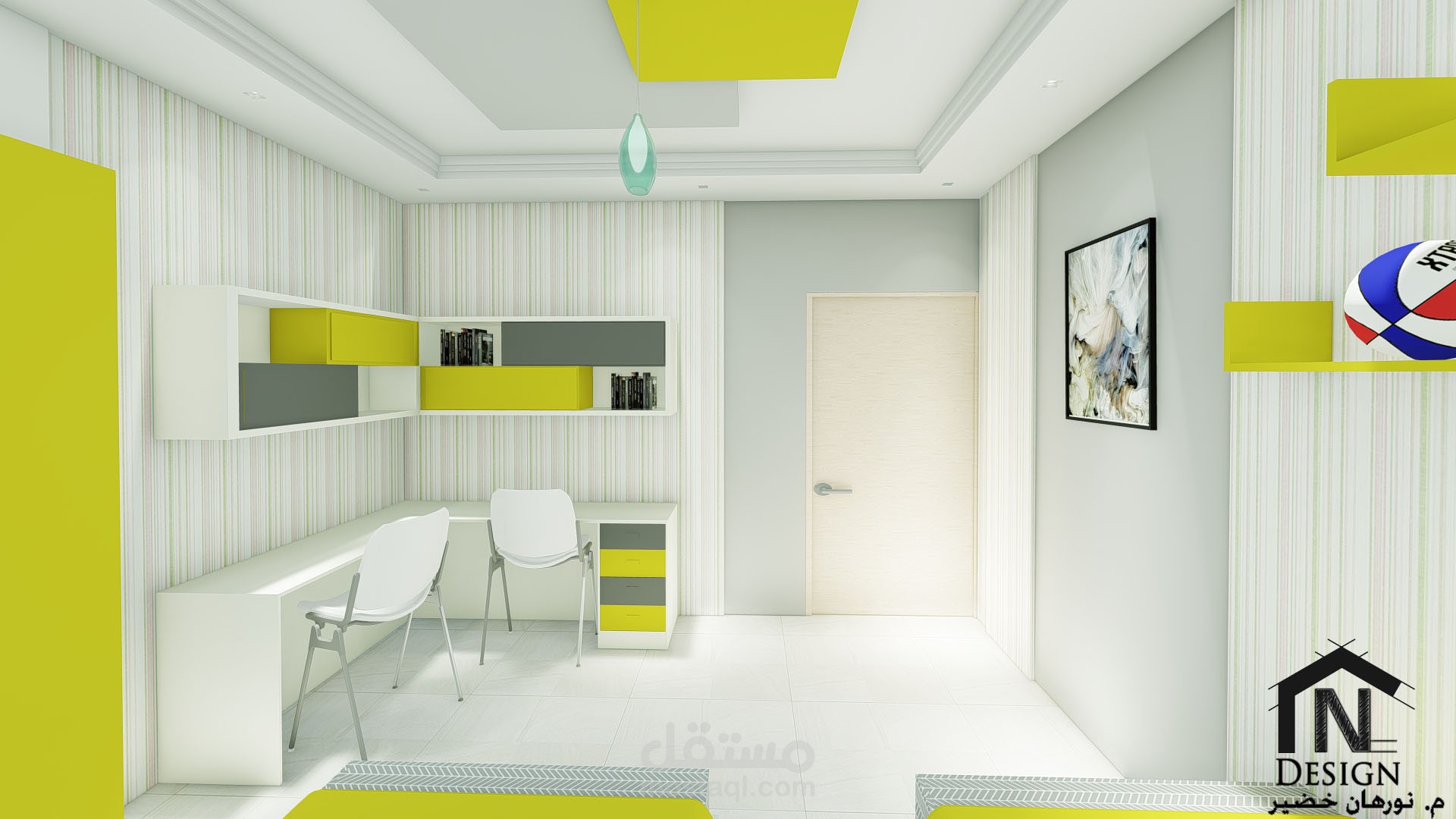 تصميم داخلي غرفة نوم أولاد