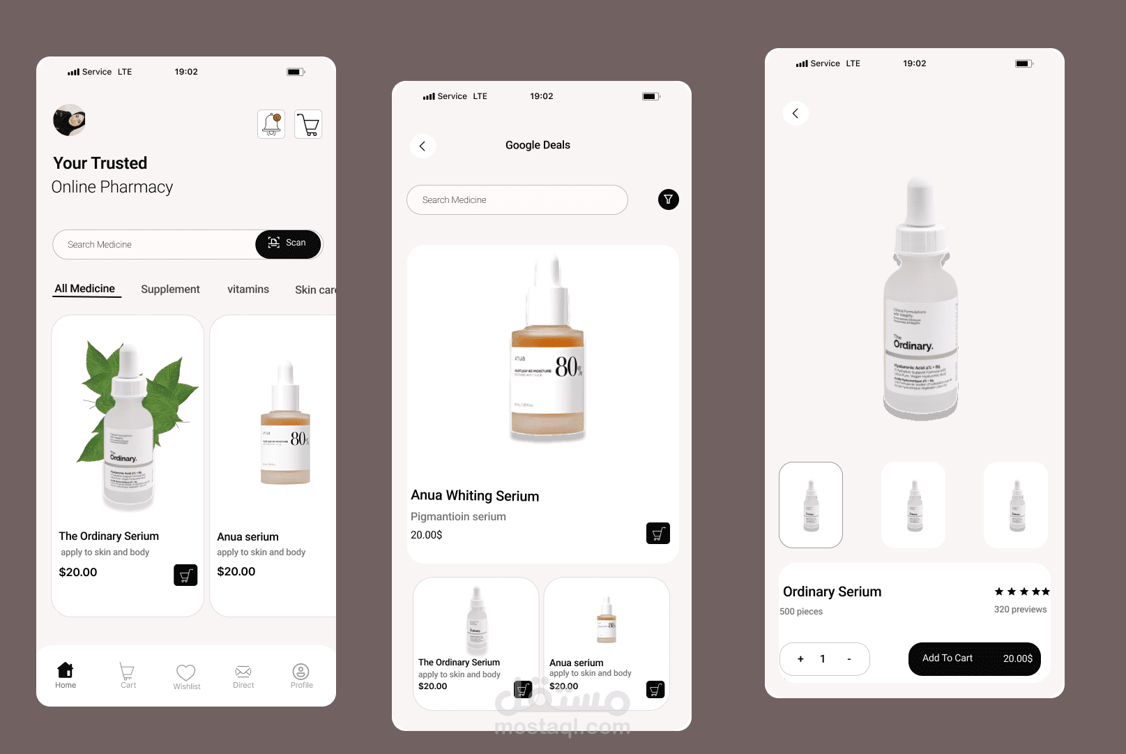 تصميم نموذج متجر إلكتروني لمنتجات العناية بالبشرة | UI/UX Design