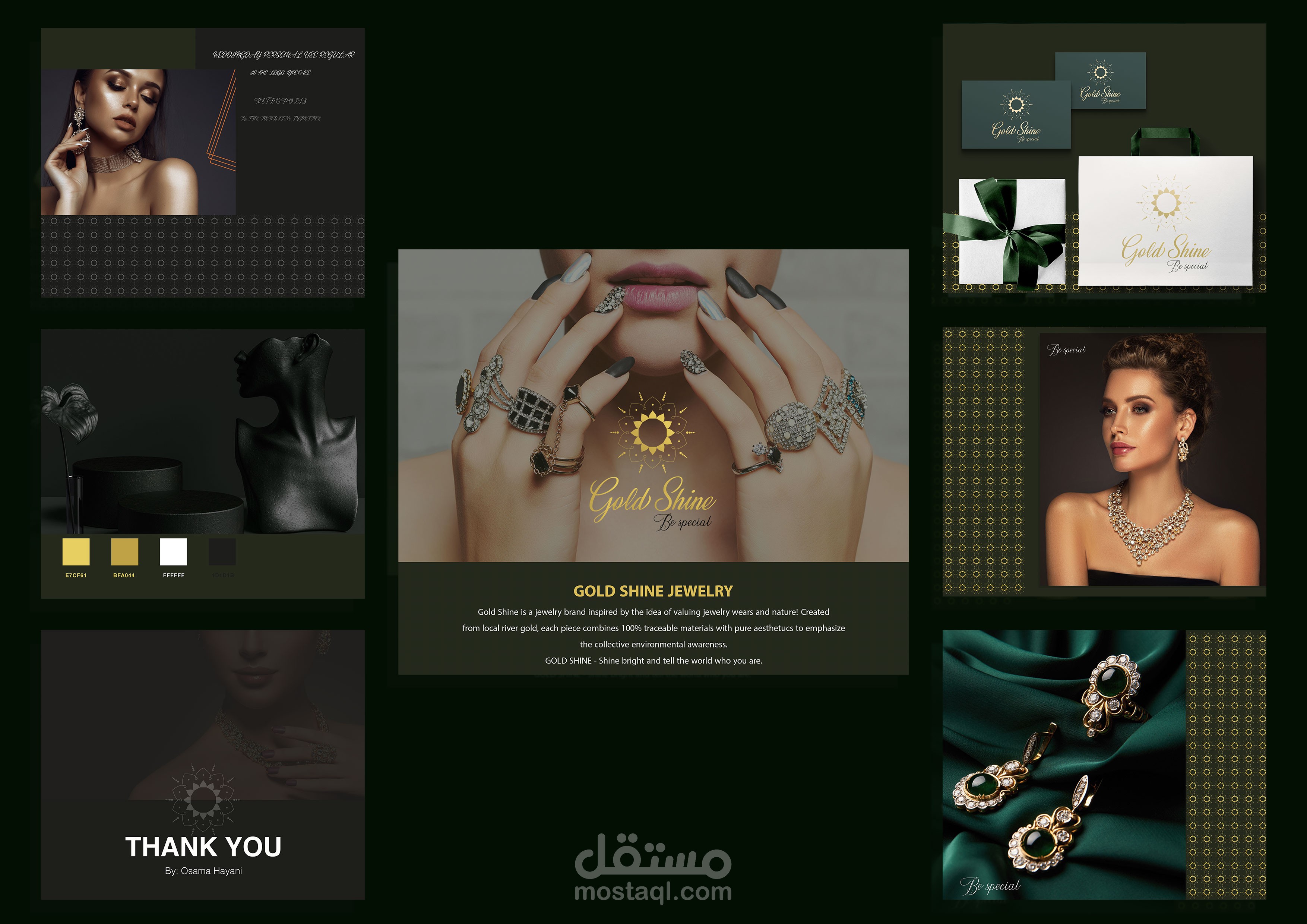 Gold shine Jewelry branding