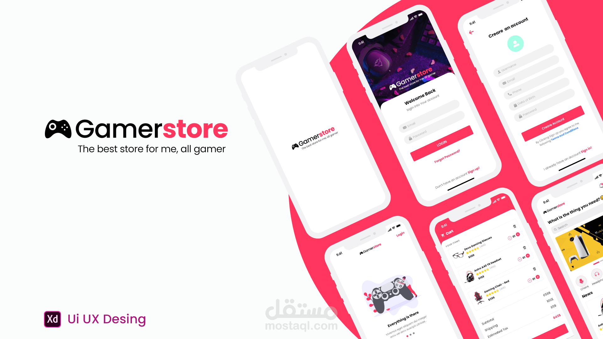 UX/UI DESIGN -STORS GAMER
