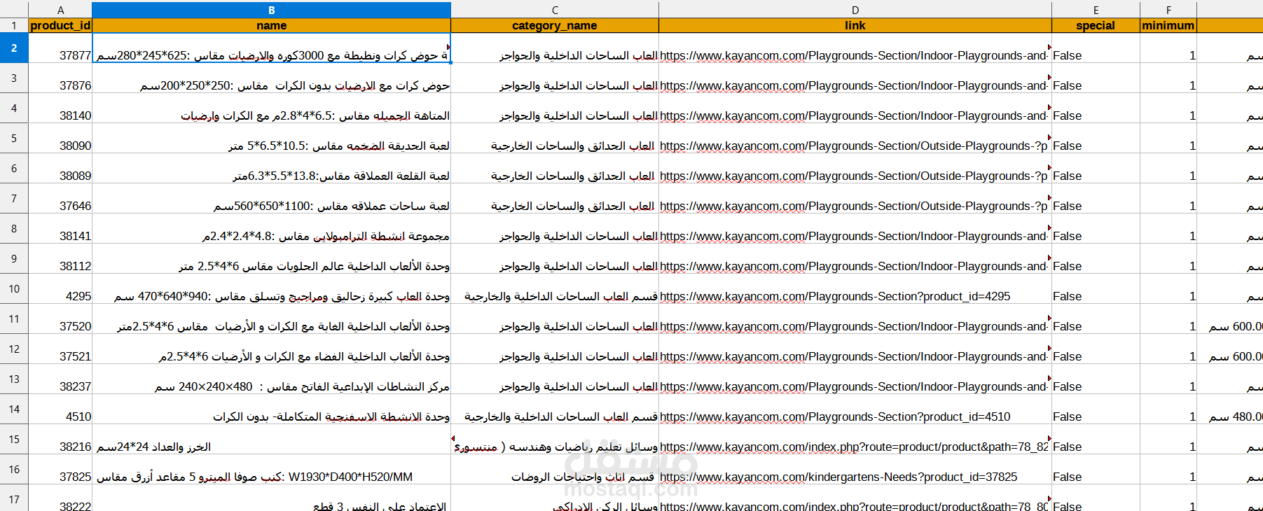 استخراج بيانات موقع www.kayancom.com
