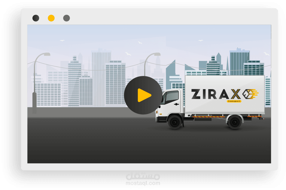 صفحة هبوط Zirax Transport