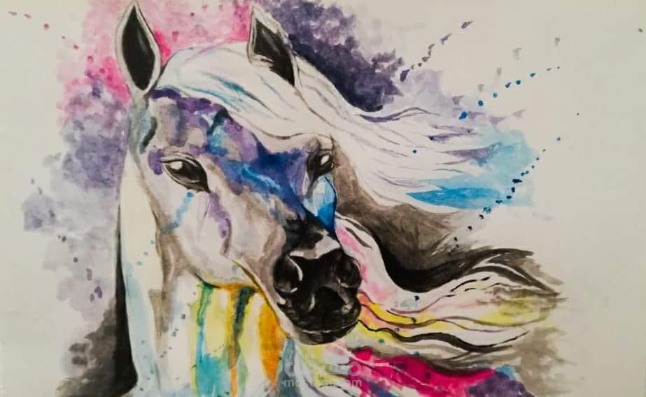 رسم بالألوان المائية