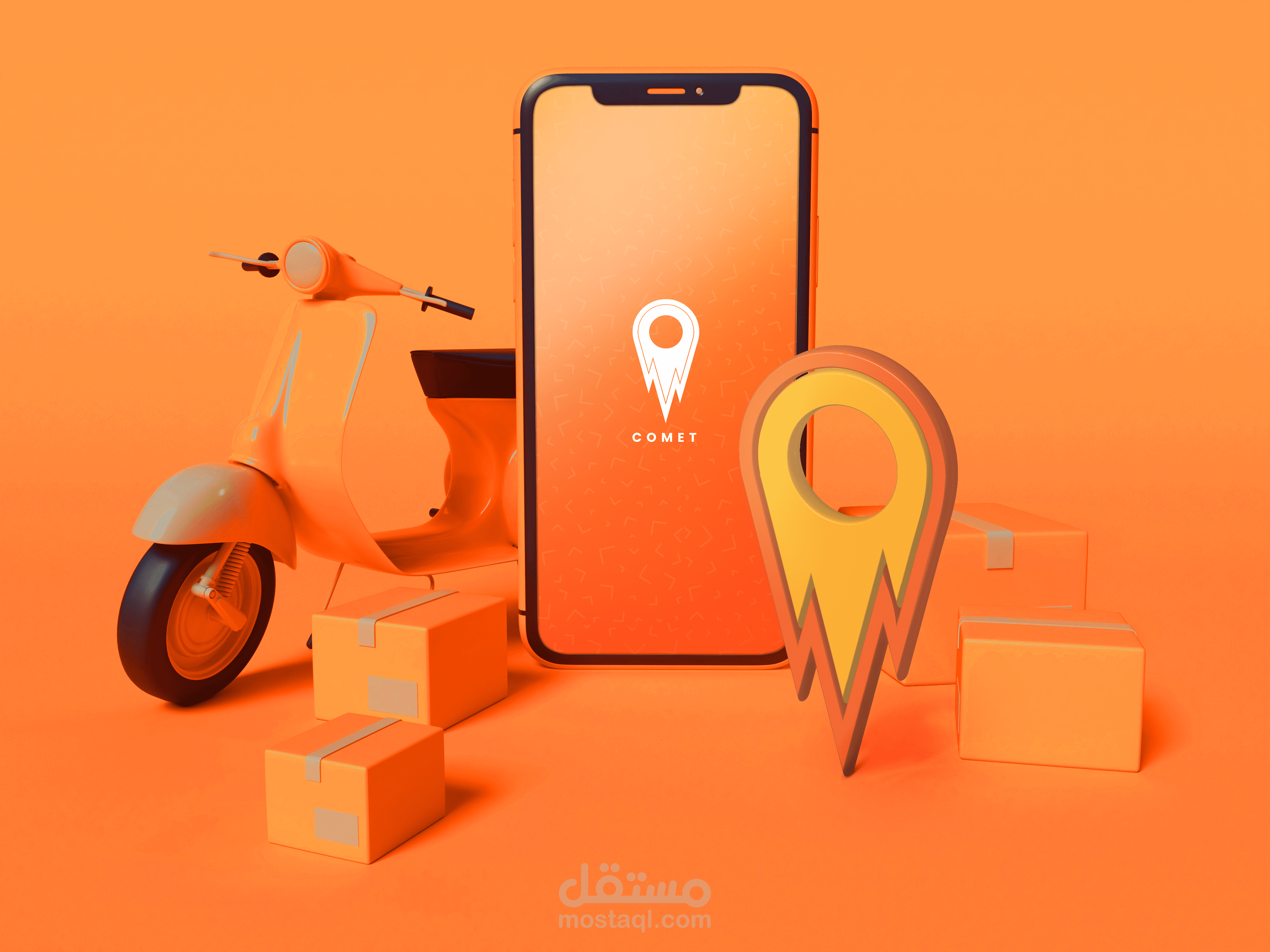 تطبيق توصيل مطاعم ومواد غذائية - Delivery App