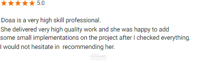 تقييمات من شغلي علي مواقع فريلانسر