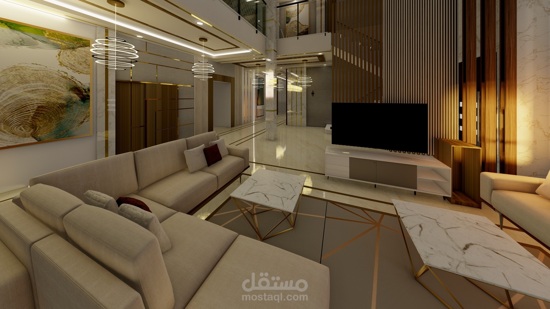 تصاميم داخلية لفيلا