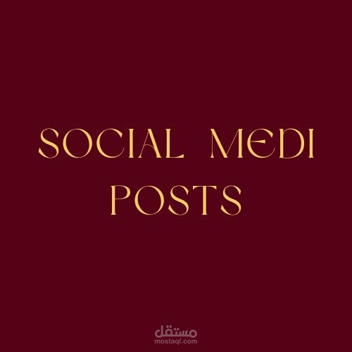 Social  Media  Posts