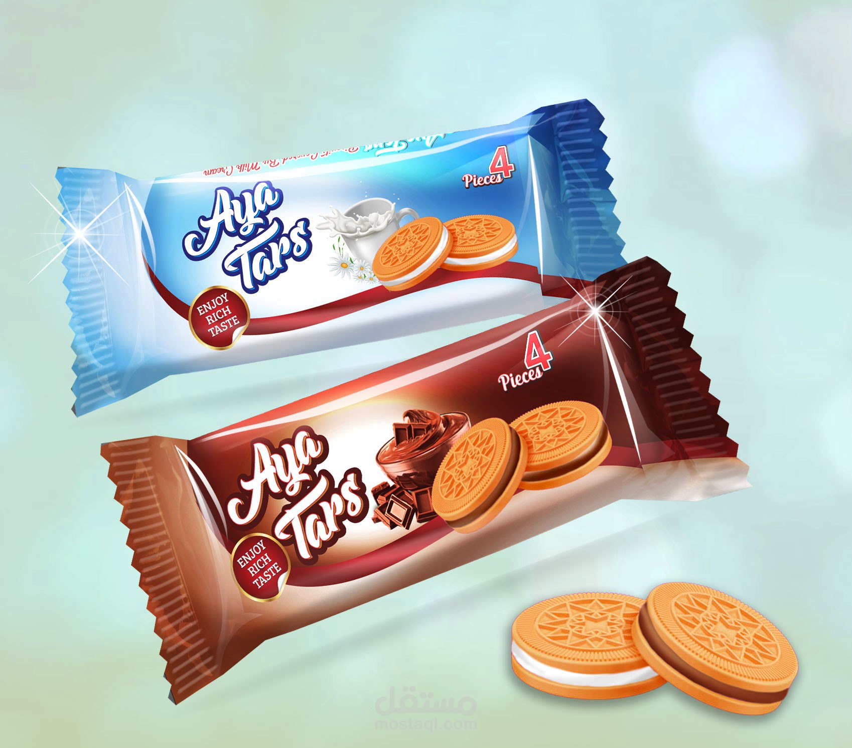 تصميم اغلفة منتجات غذائية