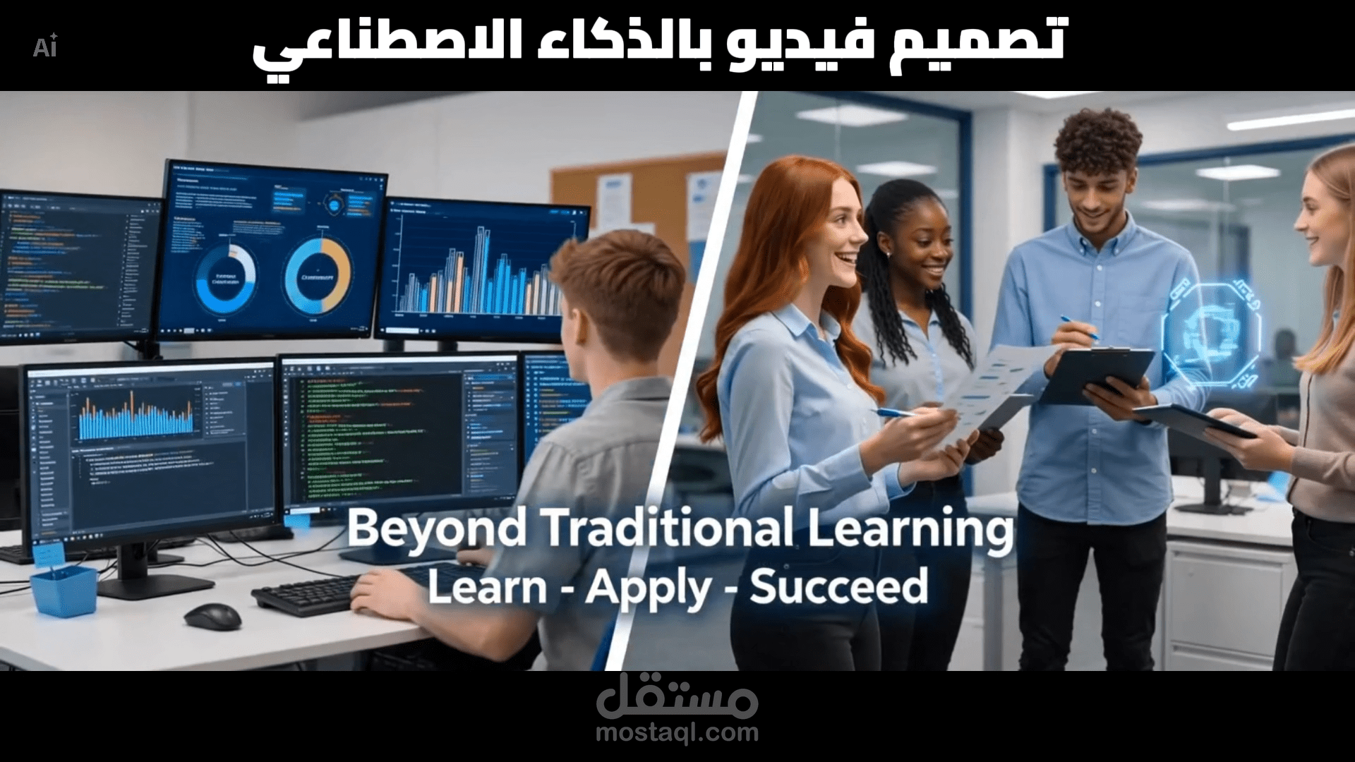 إنتاج فيديو إعلاني بالذكاء الاصطناعي من الفكرة إلى الإخراج