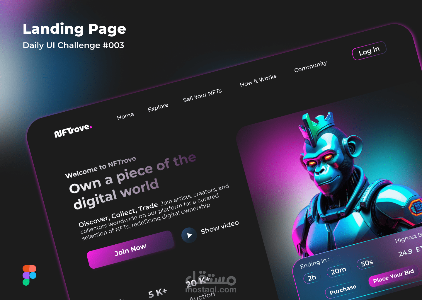 NFT landing page