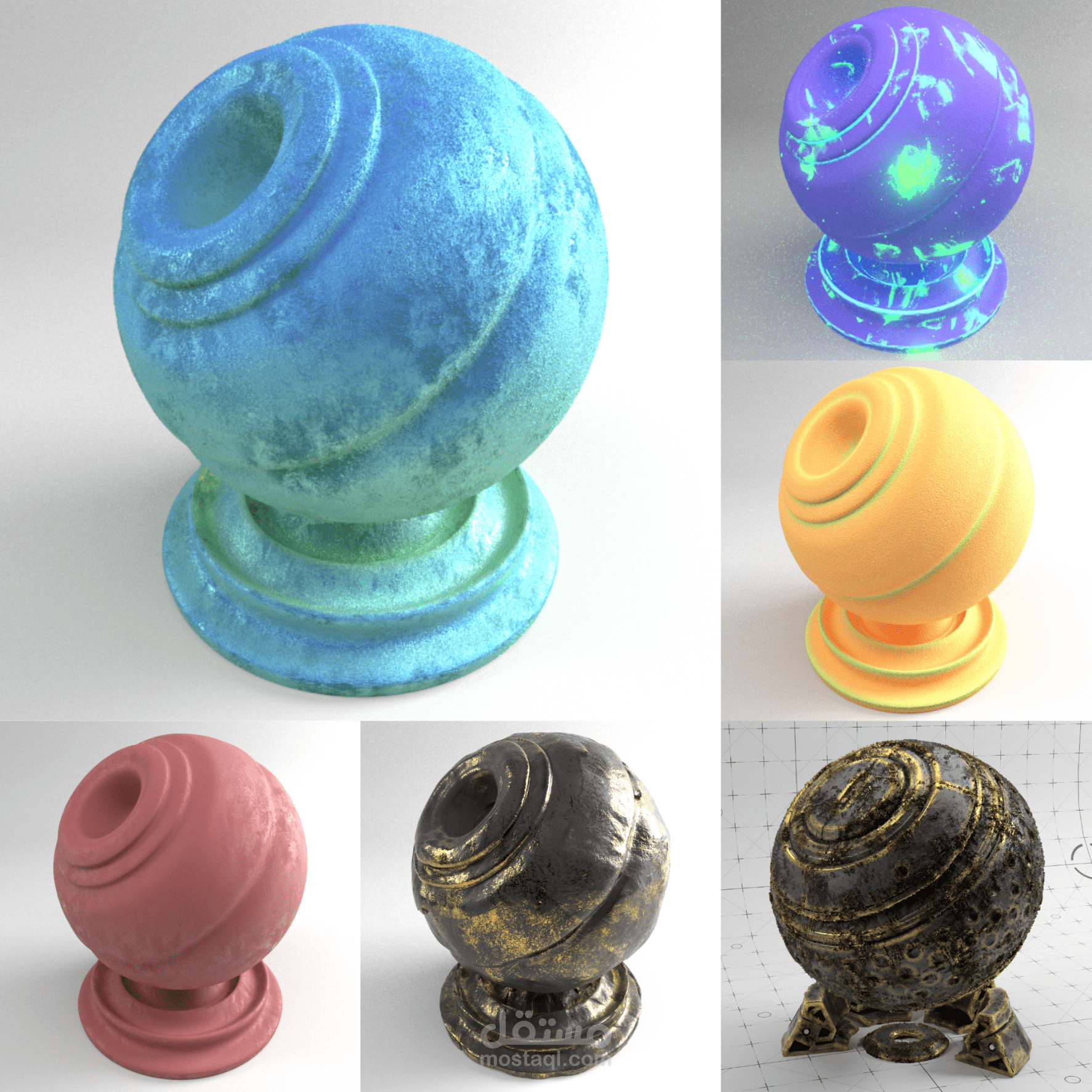 دراسات اكساء واقعية