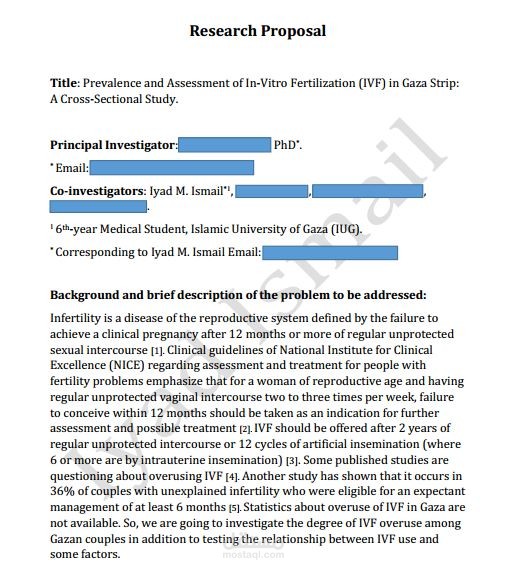 كتابة مقترح بحث (Proposal)