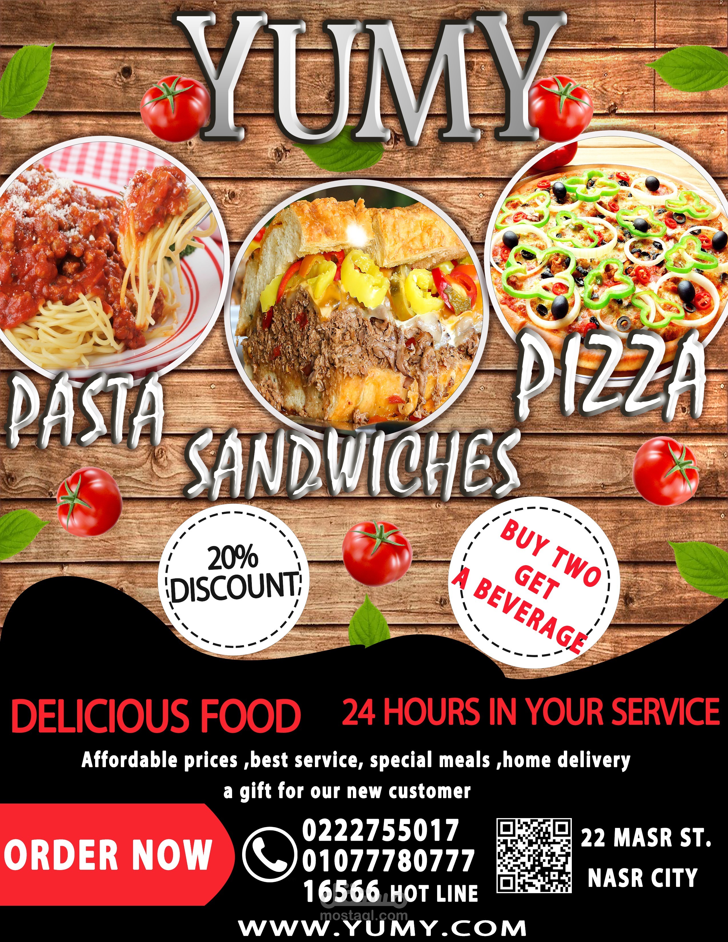 flyer for restaurant