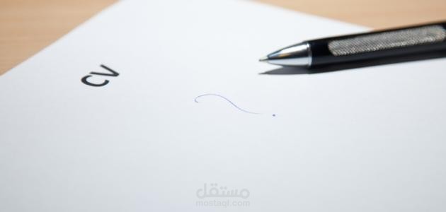 سيرة ذاتية باللغة الإنجليزية