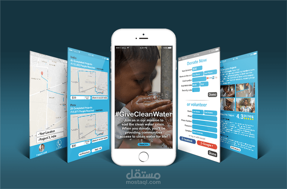Give clean Water App