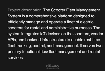 Scooter Fleet-rent management system