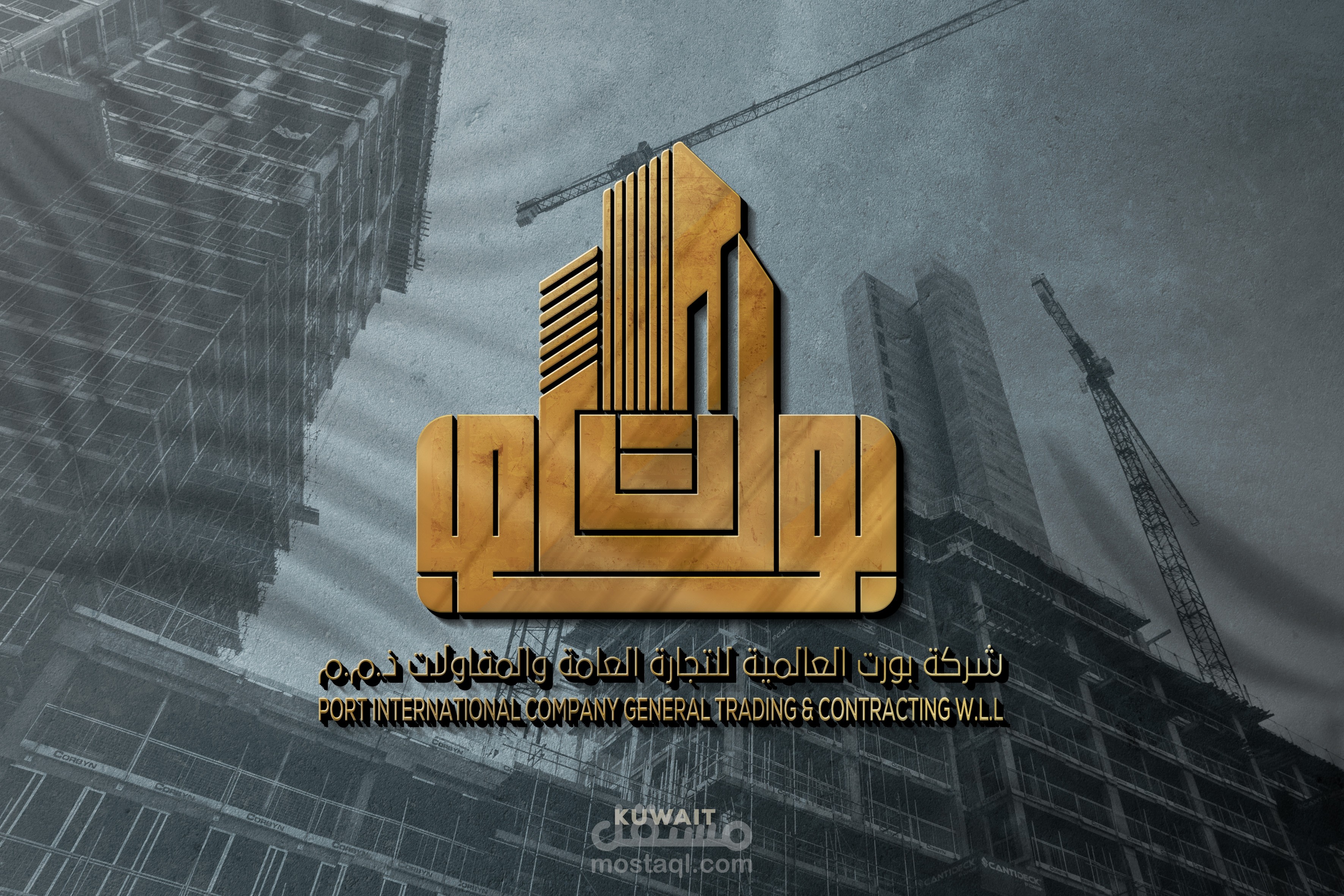 شعار رسمي لشركة " بورت " للمقاولات | الكويت