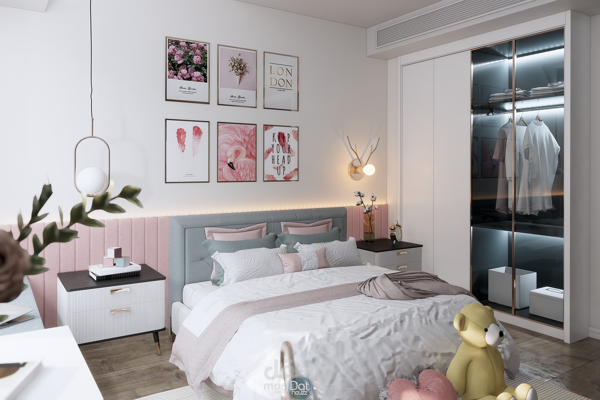 تصميم غرفة نوم بنات مزوجة