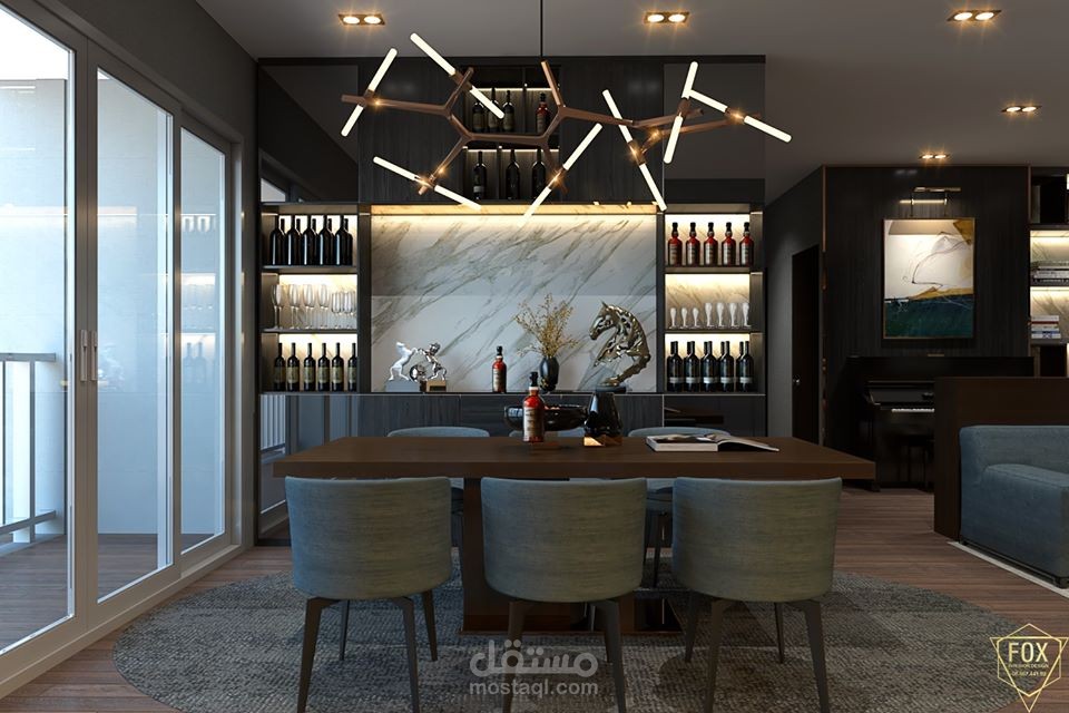 تصميم عصري لمنطقة جلوس